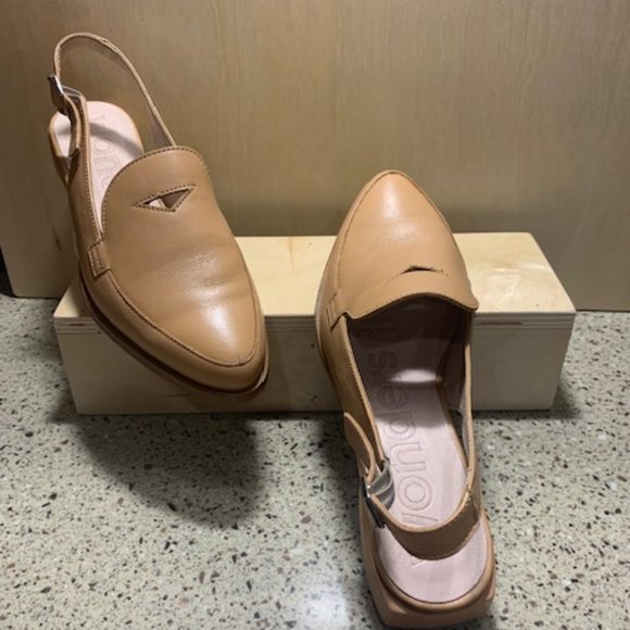 Wonder Sling Back Flats Size 36 Tan - Picture 8 of 12